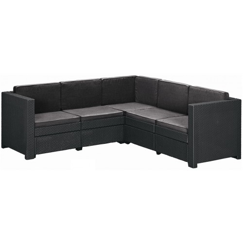 B-Ware KETER PROVENCE Loungeecke, 194 x 194 x 77 cm, graphit/grau 17209115 ausgepackt!!