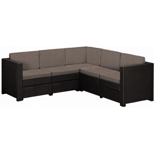 KETER PROVENCE Loungeecke, 194 x 194 x 77 cm, braun/grau-beige 17209115 KETER PROVENCE Loungeecke, 194 x 194 x 77 cm, braun/grau-beige 17209115