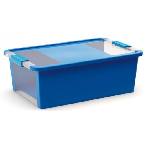 KIS BI BOX M 26L 55x35x19cm blau/transparent