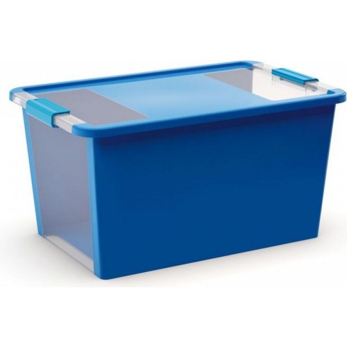 KIS BI BOX L 40L 55x35x28cm blau/transparent