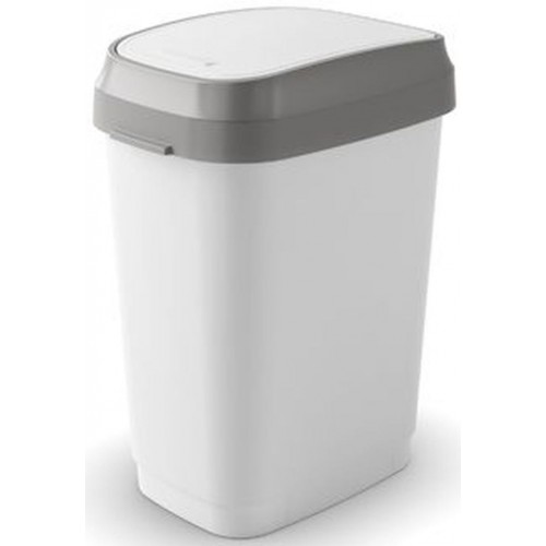 KIS DUAL SWING BIN M 25L Abfalleimer 26x37x47,5cm weiß