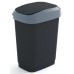 KIS DUAL TOUCH BIN M 25L Abfalleimer 26x37x47cm schwarz/grau