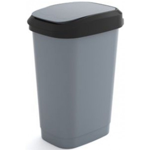 KIS DUAL TOUCH BIN L 50L Abfalleimer 31x42x60cm grau