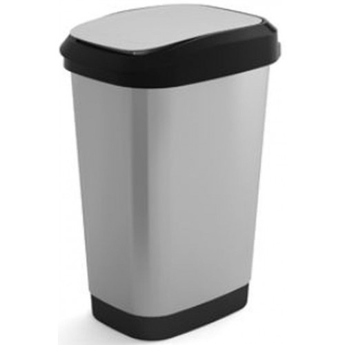 KIS DUAL TOUCH BIN STYLE L 50L STEEL Abfalleimer 31x42x60cm