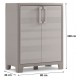 KIS GULLIVER NIEDRIG Kunststoffbox 80x44x100cm beige