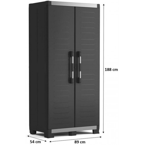 KIS XL GARAGE HOCH Kunststoffschrank 89x54x188cm schwarz