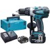 Makita DHP458RTJ Akku Schlagbohrschrauber Li-ion, LXT, 18V, 2 x 5,0 Ah, Makpac