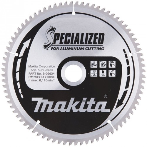 Makita B-33308 Kreissägeblatt für Aluminium 250x30mm Z80