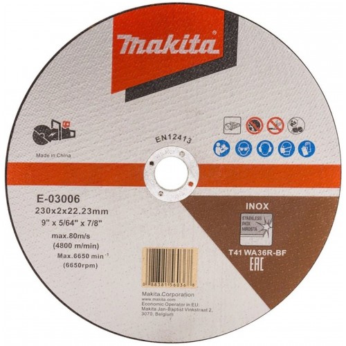 Makita E-03006 Trennscheibe 230x2x22mm Inox (1 Stück)