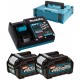 Makita 191V07-0 Power Source Kit Li-ion XGT 40V 2xBL4020+1xDC40RA+Makpac