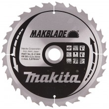 Makita B-21989 Kreissägeblatt Makblade 260x30 24 Z