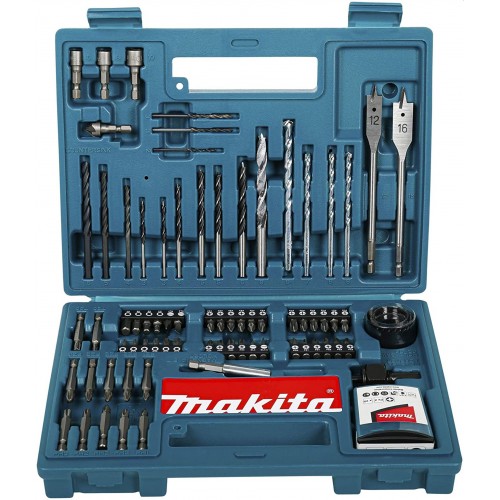 Makita B-53811 Bit-/Bohrer-Set 100-teilig Inkl. Bithalter