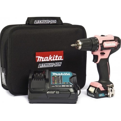 Makita DF333DSAP1 Akku-Bohrschrauber CXT (1x2,0Ah/12V) PINK