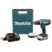 Makita DF488DWAE Akku-Bohrschrauber Li-ion 18V/ 2 x 2,0 Ah G