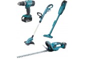 Makita DLX4093 Akku-Set DHP453Z+DUR181Z+DCL180Z+DUH523Z Li-ion LXT 18V (2xBL1830B+DC18RC)