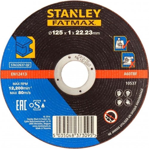 Stanley STA32637-QZ Trennscheibe für Metall 125 x 1,0 x 22,2 mm