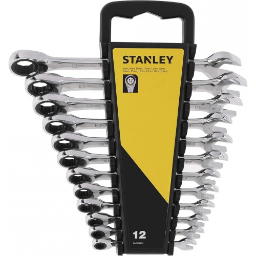 Stanley STMT82847-0 12-teiliger Ratschenringschlüssel-Satz (8-19mm)