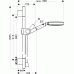 Hansgrohe Axor Uno2 Brauseset mit Raindance S 150 Air 3jet Handbrause 27986000