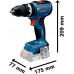 BOSCH GSB 18V-65 PROFESSIONAL Akku-Schlagbohrschauber, 2 x 4.0Ah, L-case 06019N3307