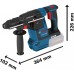 BOSCH GBH 18V-26F PROFESSIONAL Bohrhammer mit SDS plus, 2× ProCORE18V 5.5Ah 061191000F