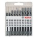 BOSCH 10tlg. Stichsägeblatt-Set Basic for Wood 2607010629