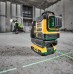 DeWALT DCLE34031D1-QW Selbstnivellierender Kreuzlinienlaser 3x360° XR (18V/1x2,0Ah) Koffer