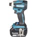 Makita DTD172RTJ Akku-Schlagschrauber 1/4" Li-ion LXT (2x18V/5,0Ah) Makpac