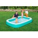 BESTWAY Dunk N' Splash Family Pool mit Basketballkörben, 251 x 168 x 102 cm 54445