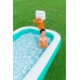 BESTWAY Dunk N' Splash Family Pool mit Basketballkörben, 251 x 168 x 102 cm 54445