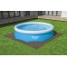 BESTWAY Pool-Bodenschutzfliesen Set, 12 Stück á 50 x 50 cm, Holz-Optik (Palisander) 58712