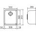 Franke Galassia GAX 110-30, 332x372 mm, Edelstahl Unterbauspüle 122.0021.439