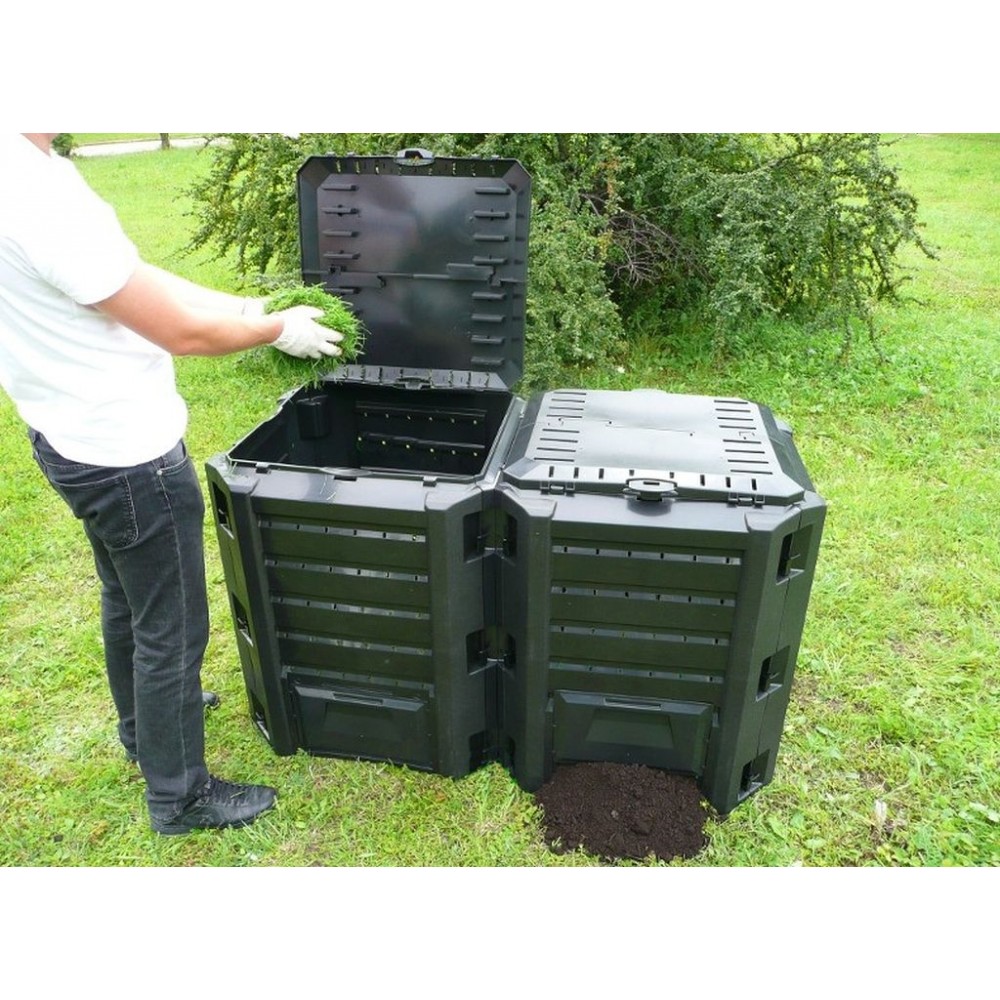 PROSPERPLAST Schnellkomposter Gartenkomposter MODULE COMPOGREEN 800 L ...